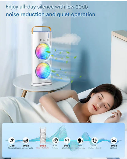 Portable Fan – Double Ended Spray Fan, Desk Fan with Mist Spray,